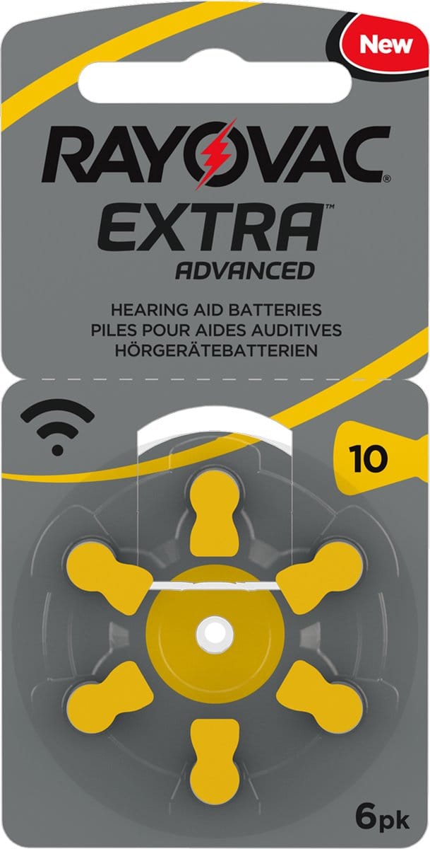 Rayovac Extra 10 hoorbatterijen 6 pack