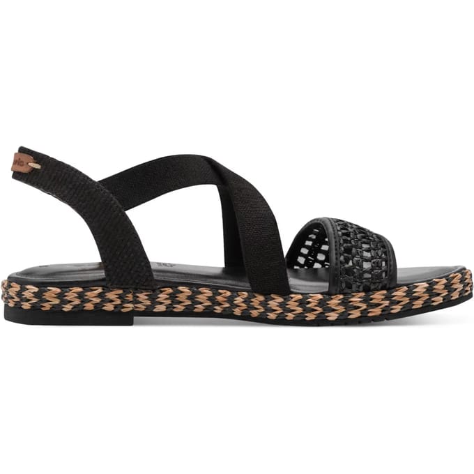 Tamaris dames sandalen zwart goud - Maat 40