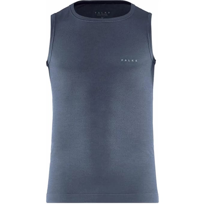 FALKE Wool-Tech Light sneldrogend wol functioneel materiaal mouwloze functioneel shirt heren blauw - maat M