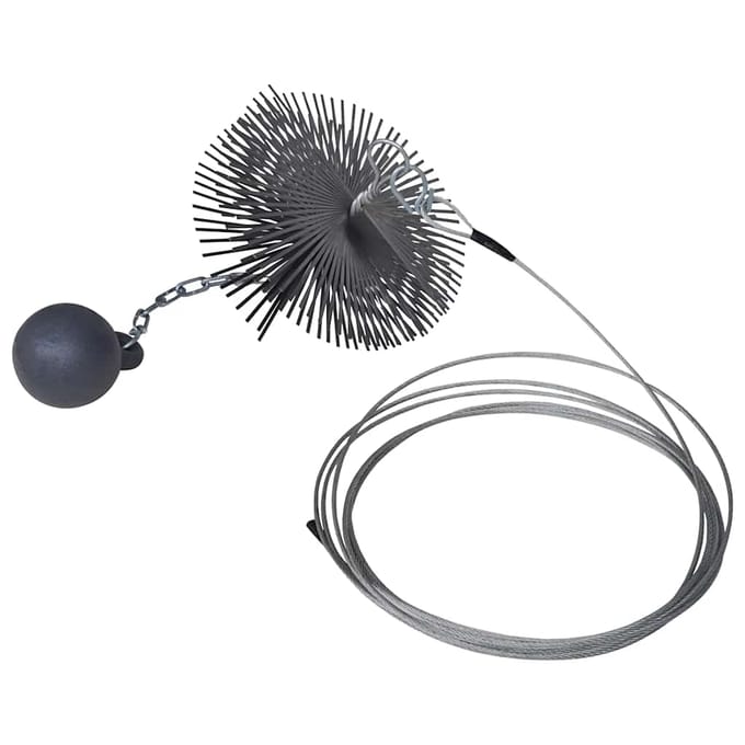 vidaXL - Schoorsteenveegborstel - rond - Ø - 20 - cm