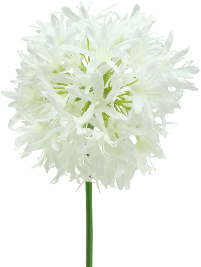 Sierallium kunstwit wit Ø12cm H62cm