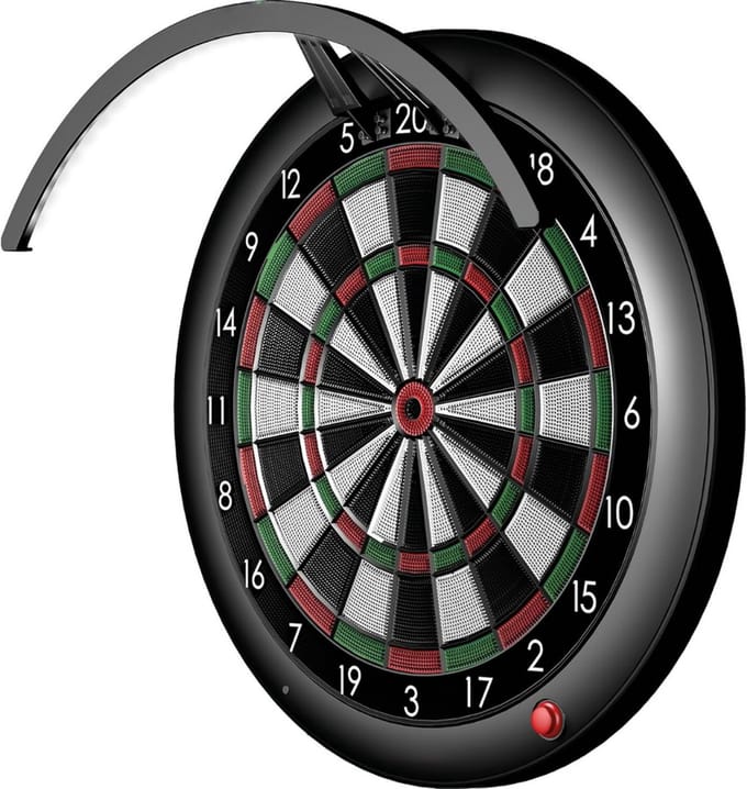 SCH® Dartbord Verlichting - Dartbord -Zwart - ‎63cm x 23cm x 6cm