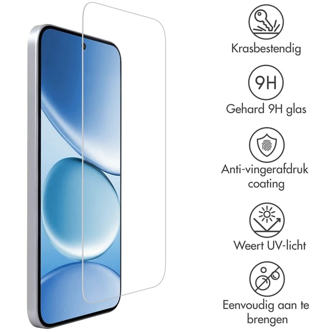 Accezz Screen Protector - Geschikt voor Xiaomi Redmi Note 15 Pro (5G) - Gehard Glas Screenprotector