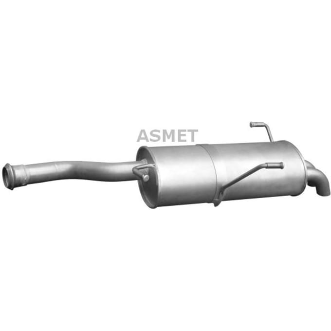 Geluiddemper achter ASMET 08.086