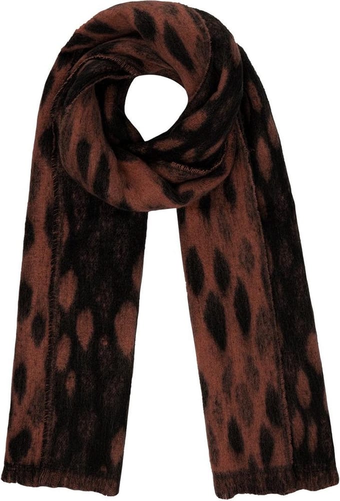 Sjaal dierenprint Bruin Polyester - yehwang