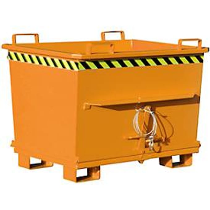 Bodemklepcontainer BKB 700, oranje
