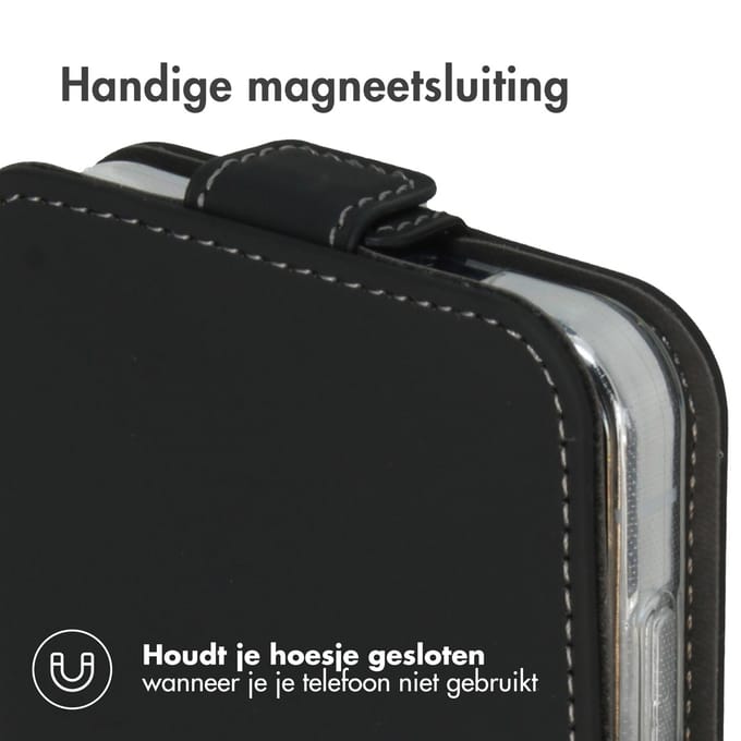 Accezz Hoesje - Geschikt voor Samsung Galaxy S24 - Flipcase - Zwart