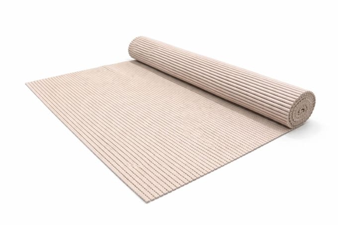 Antislip Badmat Beige – Rechthoek – Multifunctionele Vloermat (Duizend-dingen Mat) – 65 x 180 cm