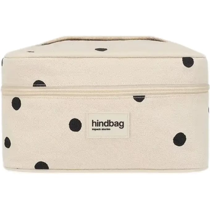 Hindbag toilettas Gaspard dots - biologisch katoen