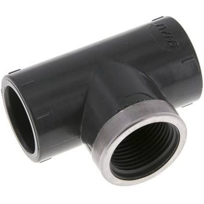 PVC T-Stuk Lijmmof 25mm x Binnendraad Rp3/4 ''