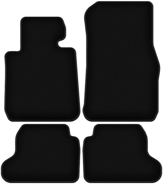 BASIC zwarte veloursmatten voor: BMW 2 F22 Coupé (2014-2022)