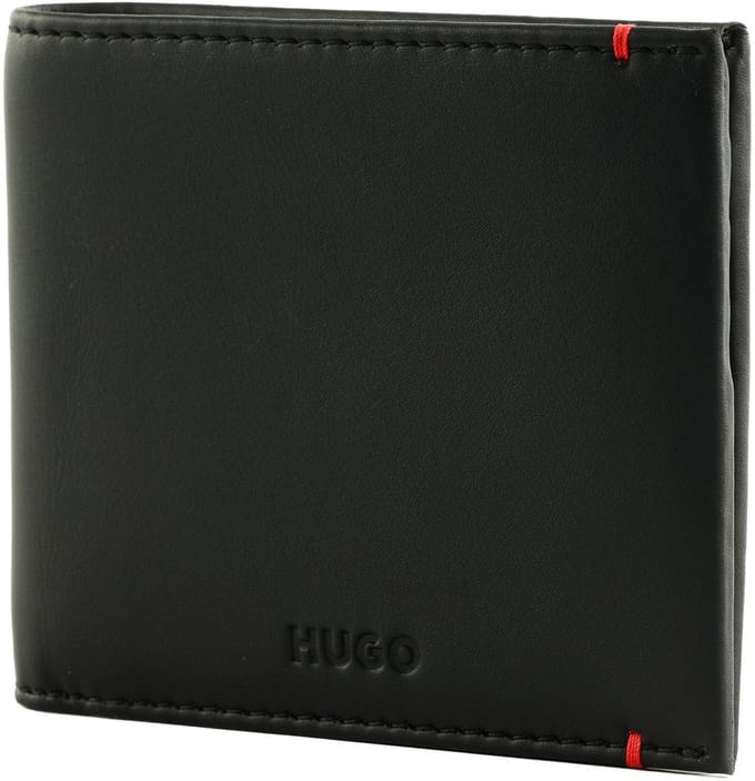 HUGO Kaarthoes Oscaar 8CC Wallet Black Zwart