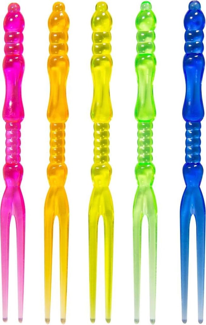 Folat Feestbestek Vorken 11 Cm 24 Stuks