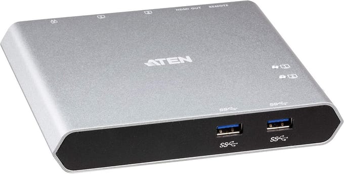 2-Poorts USB-C Docking Station Schakelaar