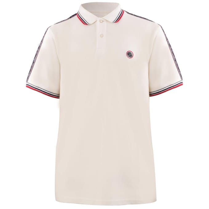 Pretty Green Heren Eclipse Regular Korte Mouwen Polo Shirt (Wit)
