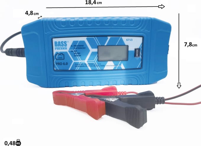 Elektronische gelijkrichter 6/12 V, 6 A, 160 Ah