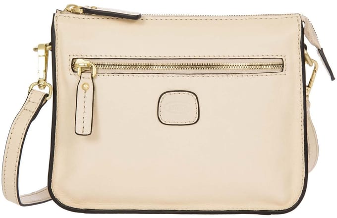 BRIC'S Leren Schoudertas Volterra Shoulderbag Ivory Crème