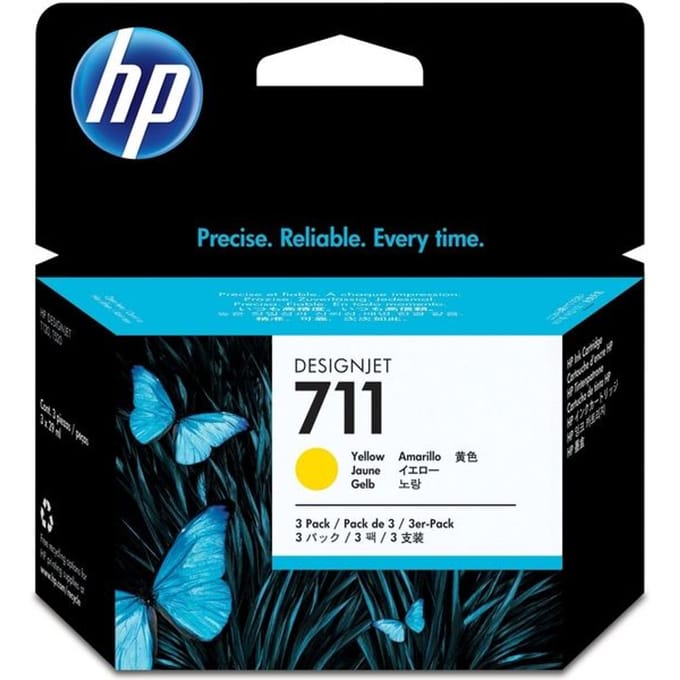 Inktcartridge hp cz136a 711 geel