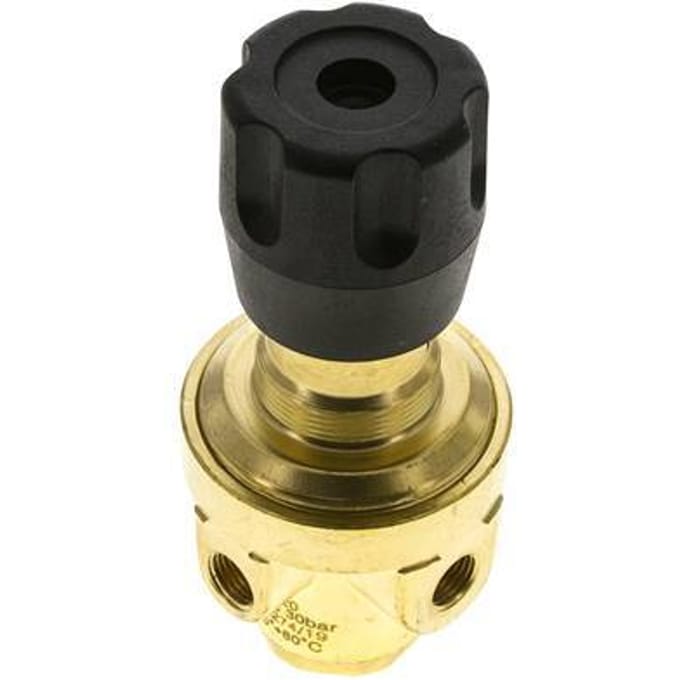 Drukregelaar G1/4'' 490l/min 0.5-8.0bar/7-116psi Messing CO2