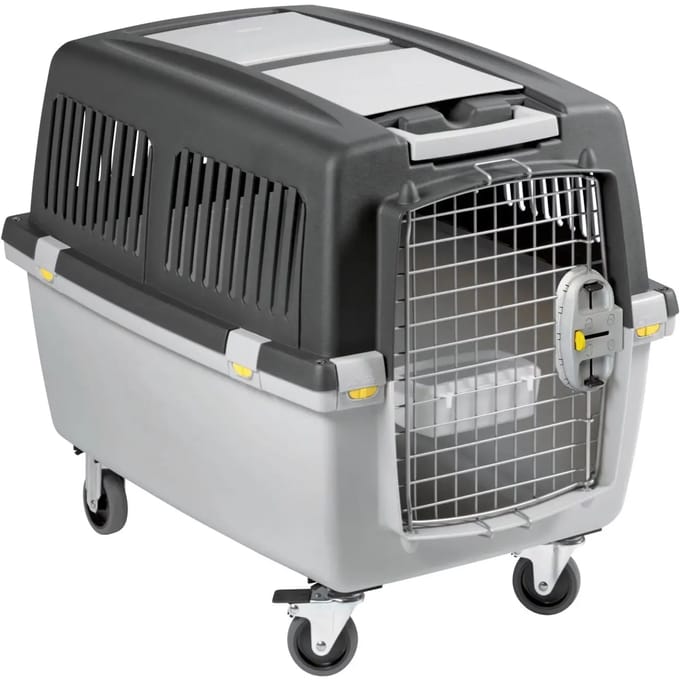 Stefanplast Gulliver 4 IATA transportkooi, grijs/grijs, 71 x 51 x 50 cm