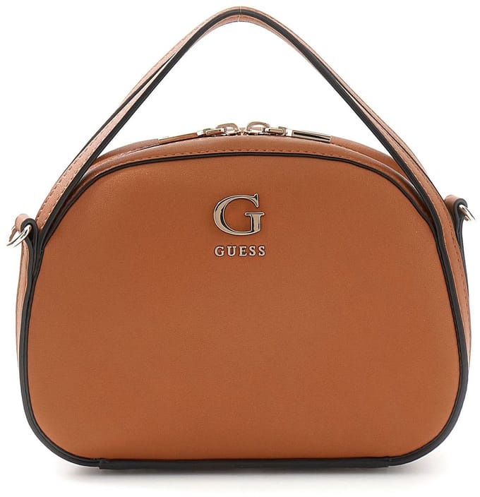 GUESS schoudertas handtas Coleen Top Zip Crossbody Caramel bruine