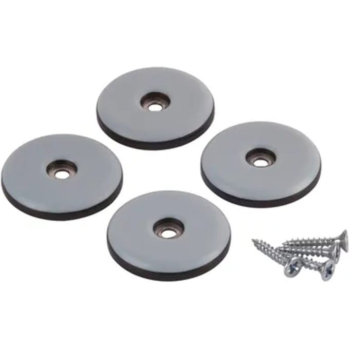 Fix-o-moll Meubelglijder Easy Glider - Schroefbaar - Kunststof - Diam. 38mm - Rond - 4 Stuks