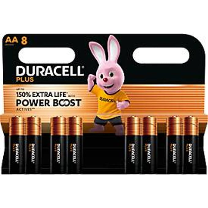 DURACELL® Batterij Plus Voeding, Mignon AA, 1,5 V, 8 stuks