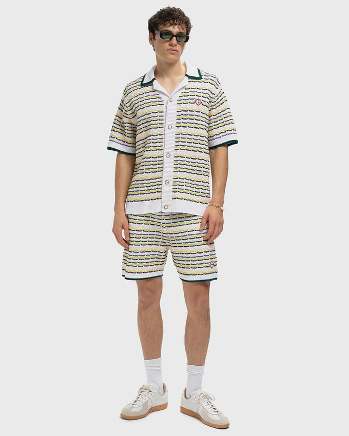 TUCK STITCH SHORT SLEEVE SHIRT