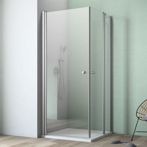 GEO maw flex corner entry 3-piece with swing doors and fixed part right, 100 x 90 cm AE12010902360