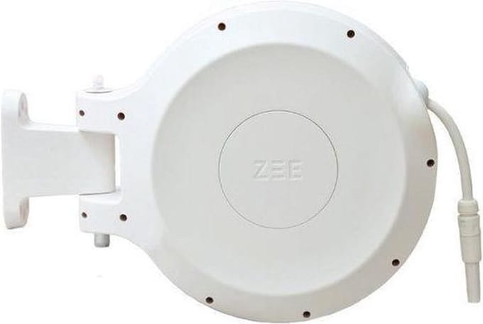 ZEE Mirtoon slanghaspel 30m wit - Wandslangenbox - Inclusief slang - Inclusief roll-up