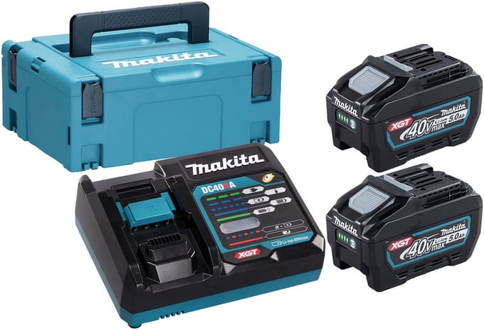 Makita Accu Starterset XGT DC40RA 2x BL4050F - 1911V6-0