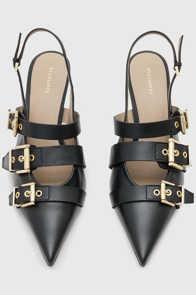 AllSaints Vivian Slingback Black Größe: 40 | Pumps Outlet | Damen | Schwarz