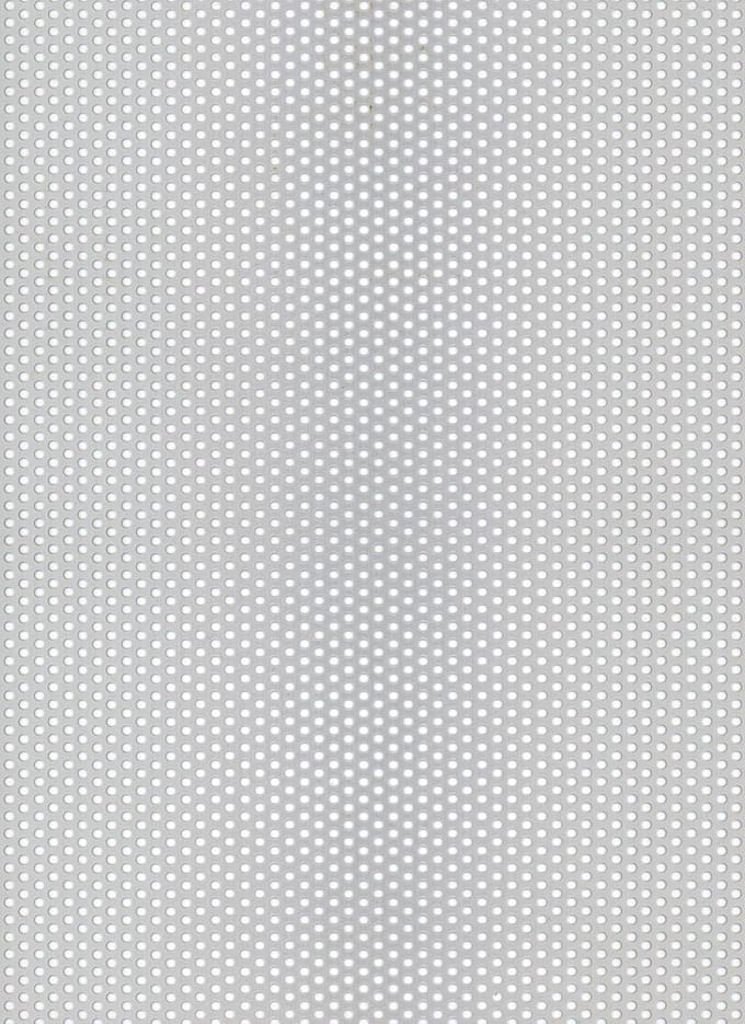 Perforated Plate - Round Perforation - Aluminium, Silver Anodized - 250 x 500 x 0,8 mm