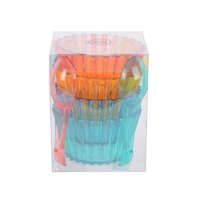 OttoSimon schaal plastic met lepel - kinderservies speelgoed.