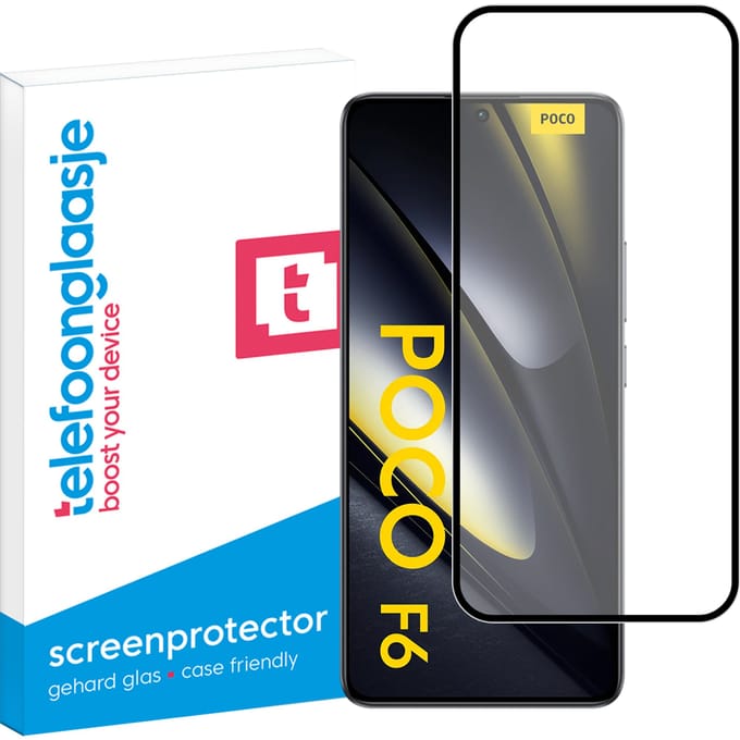 Xiaomi Poco F6 screenprotector Edge to Edge