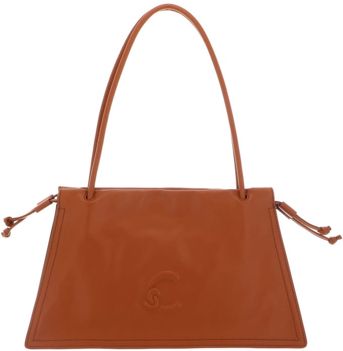 COCCINELLE Leren schoudertas Dulse Shoulderbag Crab Lichtbruin