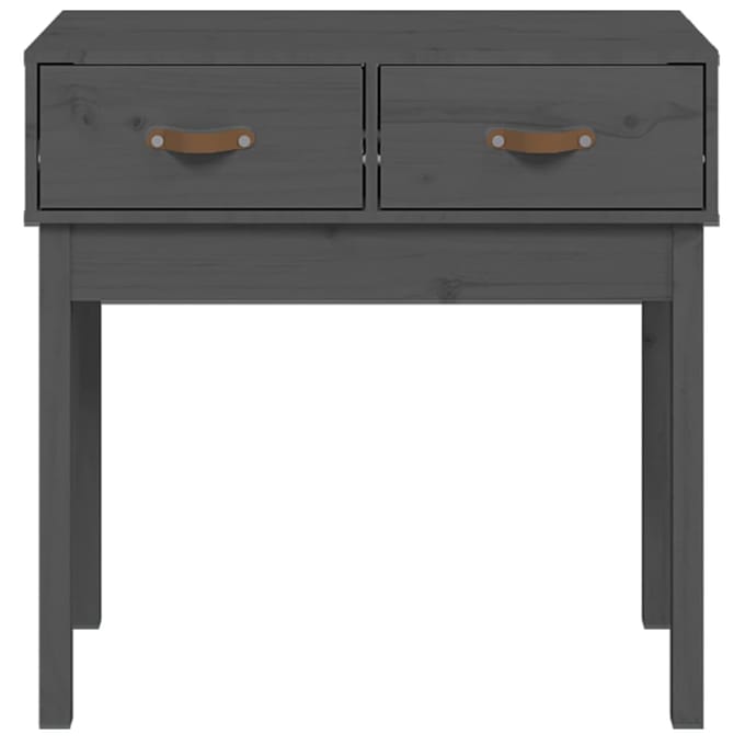 vidaXL - Wandtafel - 76,5x40x75 - cm - massief - grenenhout - grijs