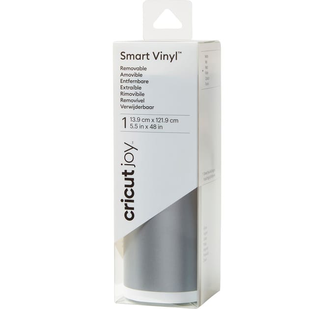 Cricut Joy zelfklevende vinyl folie - mat "Smart Vinyl - Removable", 13,9 x 121,9 cm - Silver