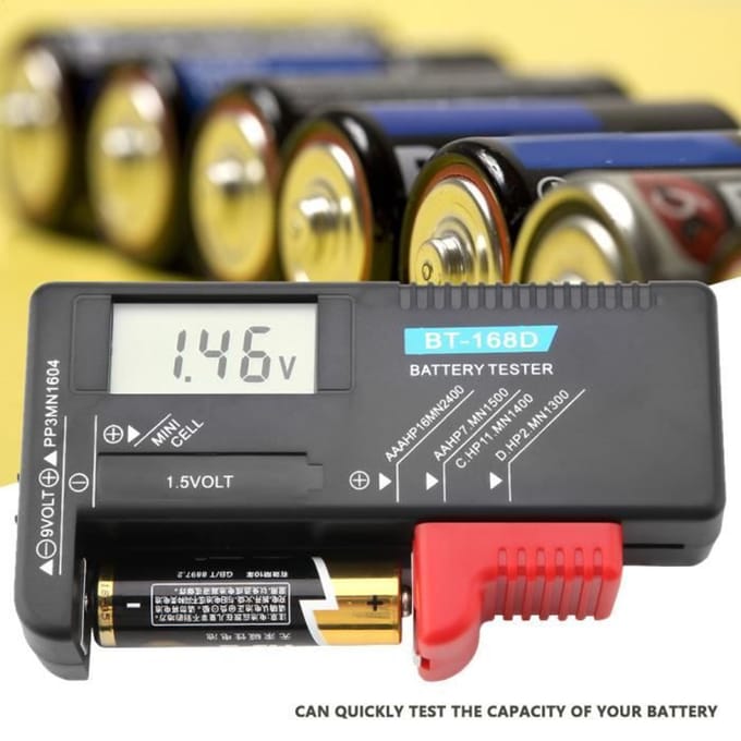 Batterijtester - Generiek - BT-168D - Universeel - Analoge weergave - Compact