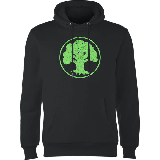 Magic the Gathering Green Mana Hoodie - Zwart - M