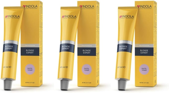 Indola Profession Blonde Expert Pastel Toner 60ml – P.16 pastel aardbei - 3 tubes