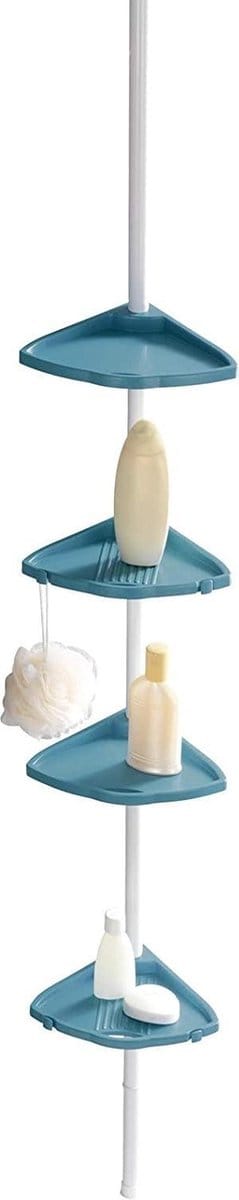 Wenko Douche- En Badrekje Compact 78 Cm Aluminium Blauw/wit