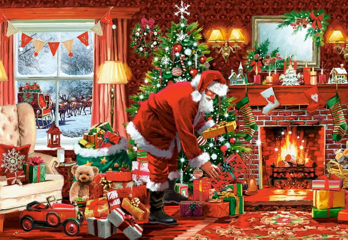 Castorland puzzel Santa's Special Delivery - kerst legpuzzel 1500 stukjes.