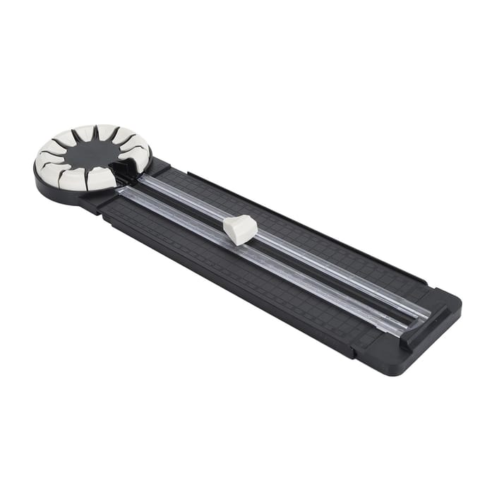 Papiersnijder 12 in 1 Multifunctioneel Gestippeld Rechte Golvende Lijnen Knutselpapier Snijder Scrapbooking Tool black