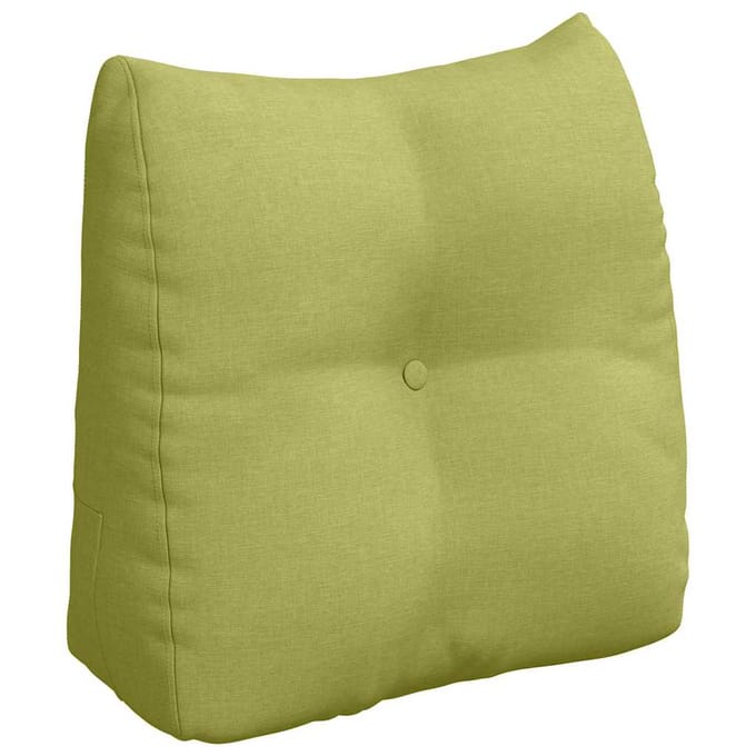 vidaXL - Rugkussen - Lichtgroen - 45 - x - 50 - x - 24 - cm - Stof