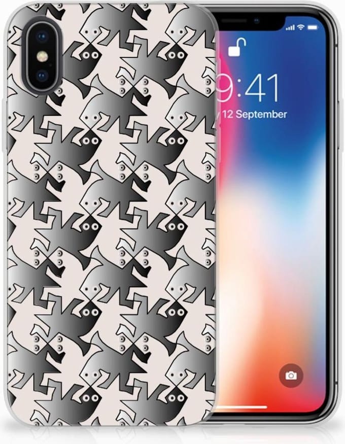 Apple iPhone X | Xs TPU Hoesje Salamander Grey