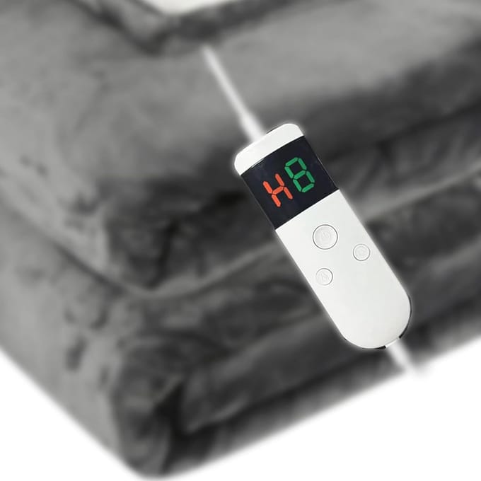 Verwarmde Elektrische Deken 130 x 160 cm met 10 Instellingen en Timer