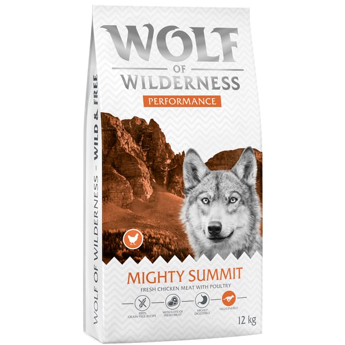 Wolf of Wilderness "Explore The Mighty Summit" Performance - graanvrij - 12 kg: Nieuw Recept
