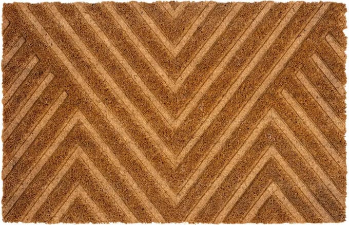 5Five Deurmat kokos - Gegraveerd - 38x58cm - Bruin