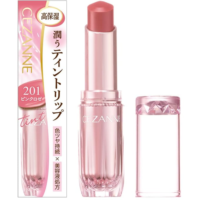 CEZANNE - Lasting Gloss Lip Tint N 201 Pink Rose